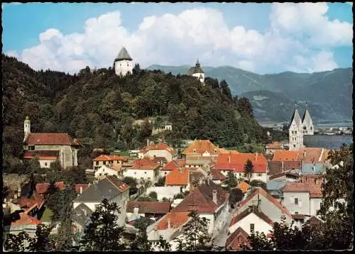 Friesach Panorama- der Burgen und Festspielstadt Friesach mit Petersberg 1970