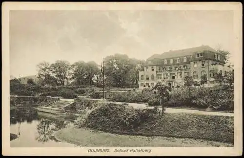 Ansichtskarte Duisburg Solbad Raffelberg 1915