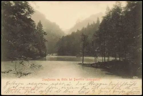 Ansichtskarte Dornbirn Stauffensee im Gütle Arlbergbahn 1907