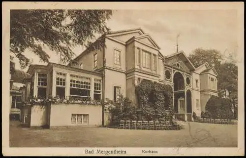 Ansichtskarte Bad Mergentheim Kurhaus 1926