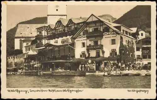 Ansichtskarte St. Wolfgang im Salzkammergut Weisses Rössl - Gasthaus 1938