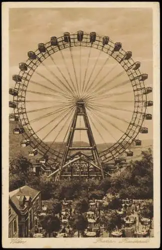 Ansichtskarte Wien Prater Restaurant Riesenrad 1928