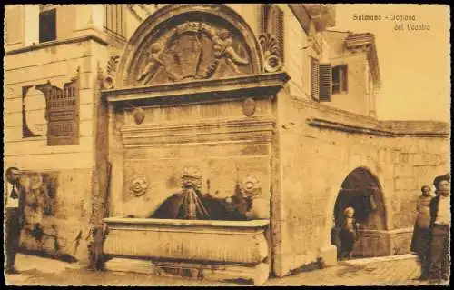 Cartoline Sulmona Fontana del Vecchio 1922  Italien Italia