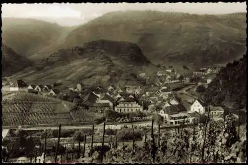 Ansichtskarte Mayschoß Stadtpartie vom Weinberg - Fotokarte 1961