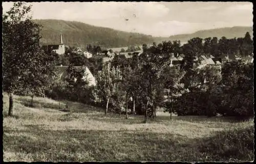 Ansichtskarte Bad Bocklet Partie an der Stadt 1958