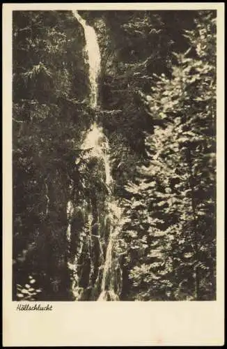 Ansichtskarte Pfronten (Allgäu) Höllschlucht - Wasserfall 1940