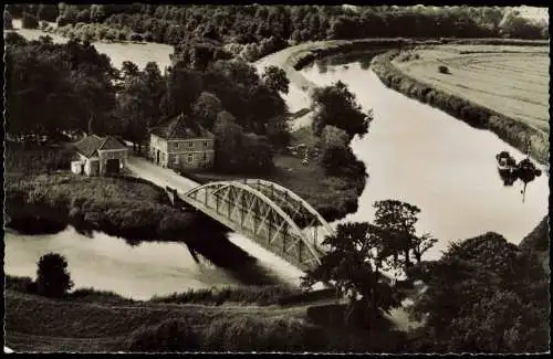 Lägerdorf Kr. Steinburg Breitenburg Luftbild Gartenlokal Fr. Nagel Fähre 1962