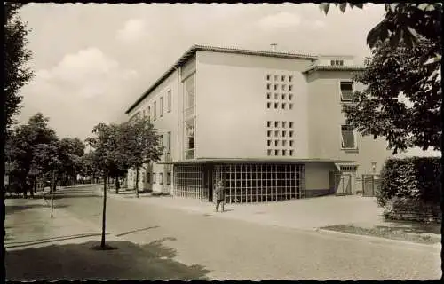 Ansichtskarte Bad Nenndorf Straßenpartie Winkler-Bad 1961