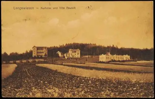 Ansichtskarte Langenwiesen-Ilmenau Kurhotel und Villa Rausch 1924