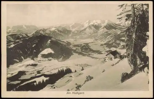 Ansichtskarte Marquartstein Hochgern Berg Alpen Panorama 1916