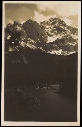 Ansichtskarte Garmisch-Partenkirchen Eibsee Berg Alpen Panorama 1928