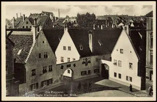 Ansichtskarte Augsburg Fuggerei Partie 1930