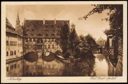 Ansichtskarte Nürnberg Heilig-Geist-Spital 1925