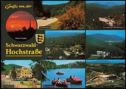 Schwarzwald (Allgemein) Mehrbild-AK Grüße von der Schwarzwaldhochstraße 1990