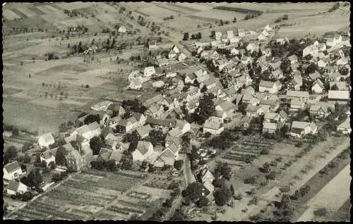 Ansichtskarte Unnau Luftbild Luftaufnahme Westerwald 1962