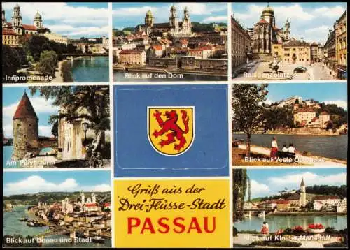 Ansichtskarte Passau Stadtteilansichten 1964 Leporello