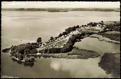 Ansichtskarte Plön Luftbild Campingplatz Spitzenort 1968