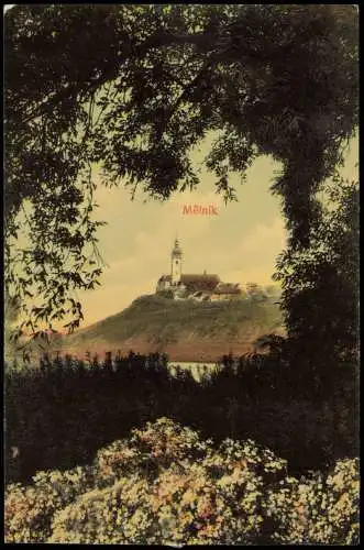 Postcard Melnik Mělník Blick auf die Stadt 1909