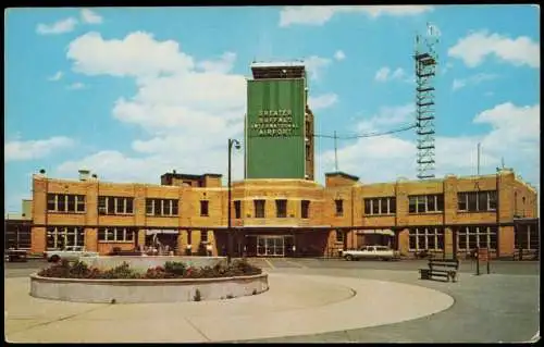 Postcard Buffalo Flughafen Airport USA 1978