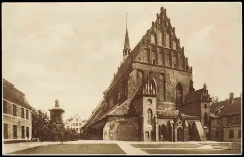 Postcard Elbing Elbląg St. Marien Kirche - Fotokarte 1928