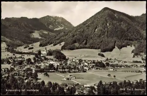 Ansichtskarte Ruhpolding Blick auf die Stadt 1955