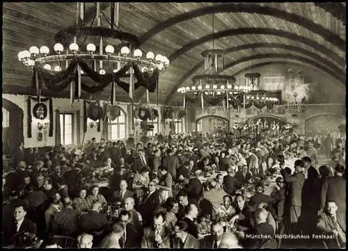 Ansichtskarte München Hofbräuhaus Festsaal 1960