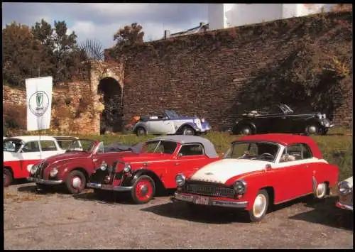 Verkehr KFZ Auto IFA F 9 Cabriolet, IFA F 8 Cabriolet Wartburg Schloß Wolkenstein 2010