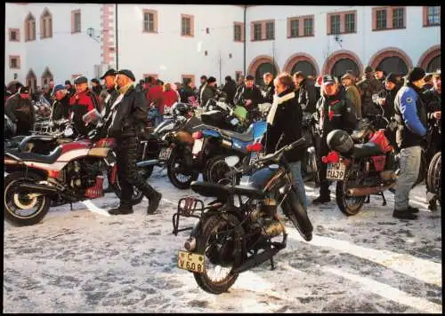 Augustusburg Erzgebirge Wintertreffen Schloß Motorrad MZ 125 ETZ 250 2006