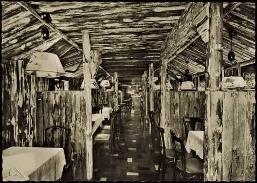 Ansichtskarte Gehrden Berggasthaus Waldschlößchen - Räuberhöhle 1968