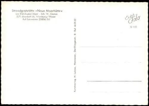 Mardorf Steinhuder Meer Neustadt am Rübenberge Gaststätte Neue Moorhütte  1964