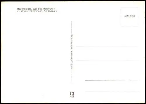 Ansichtskarte Bad Harzburg Hexenklause 4 Bild Innenansichten 1968