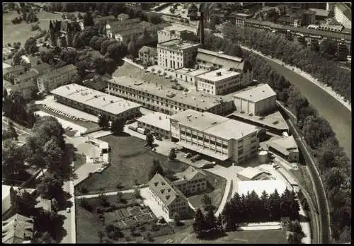 Zürich Luftbild Fliegeraufnahme der Brauerei A. Hürlimann AG 1965