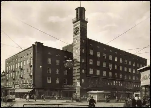 Ansichtskarte Sterkrade-Oberhausen Stadtmitte Straßenbahn Straße 1961