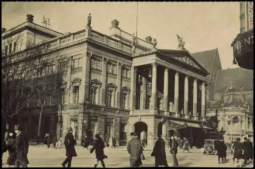 Postcard Breslau Wrocław Oper in der Schweidnitzer Straße 1930/1973