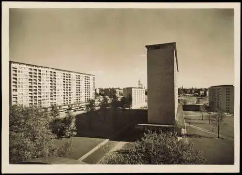 Ansichtskarte Rotherbaum-Hamburg Wohnhochhäuser am Grindel Fotokarte 1950