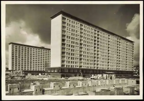 Ansichtskarte Rotherbaum-Hamburg Wohnhochhäuser Grindel Brahmsallee 1950