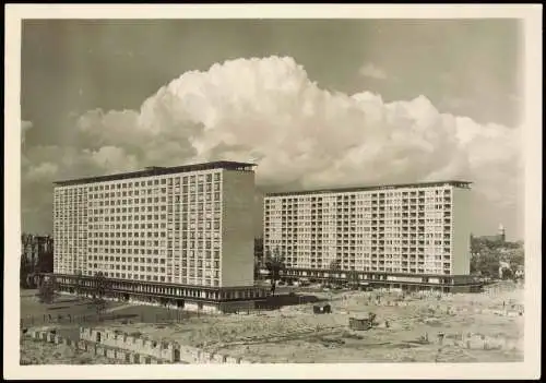 Ansichtskarte Rotherbaum-Hamburg Wohnhochhäuser am Grindel Grindelberg 1950