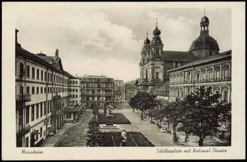 Ansichtskarte Mannheim Schillerplatz 1932