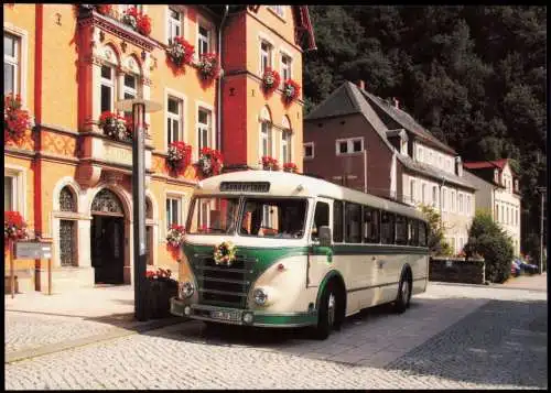 Verkehr KFZ Bus IFA H 6 B/L des Regionalverkehr Dresden in Tharandt 2016