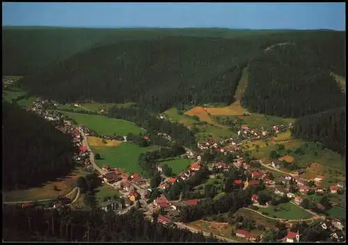 Ansichtskarte Enzklösterle Panorama-Ansicht, Ort im Schwarzwald 1980