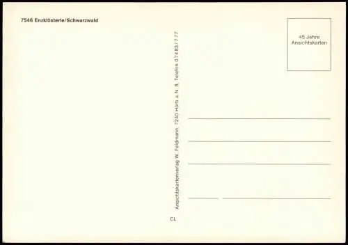 Ansichtskarte Enzklösterle Panorama-Ansicht, Ort im Schwarzwald 1980