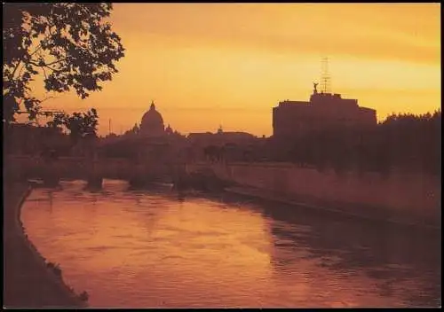 Rom Roma Ponte e Castel Sant'Angelo St. Angelo Bridge and Castle 1980