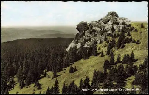 Bayerisch Eisenstein Arber mit Richard-Wagner-Kopf, Bayer. Wald 1960