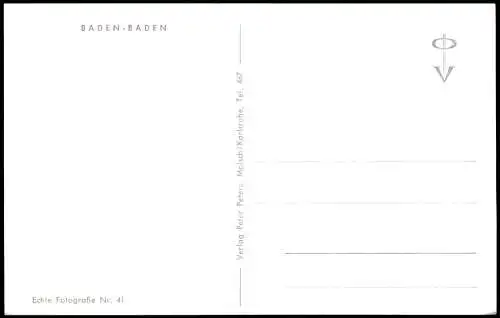 Baden-Baden Mehrbildkarte Ortsansichten   Hardbergbad Kleingolf Trinkhalle 1960