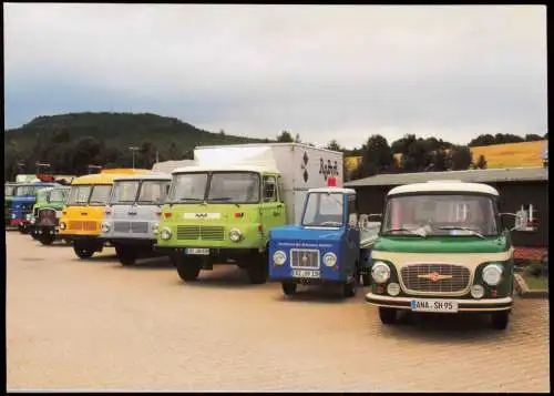 Ansichtskarte  KFZ LKW Lastkraftwagen IFA W 50 Robur Barkas Cranzahl 2017