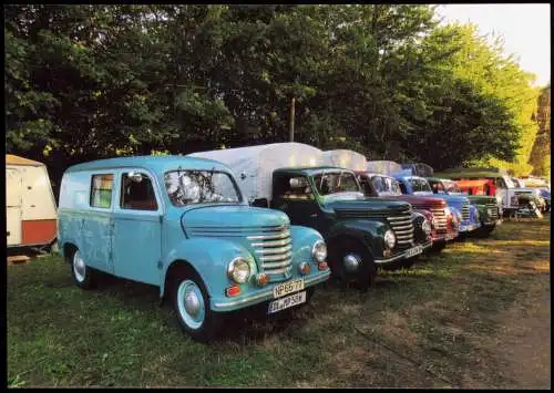 Ansichtskarte  Verkehr KFZ Auto Barkas V 901/2 Bahnhof Jonsdorf 2019