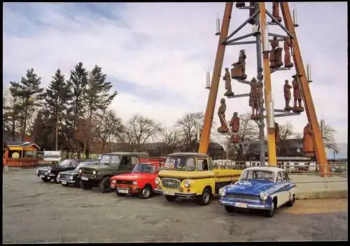 Ansichtskarte  Auto Barkas B 1000 Wartburg 311-1 Wolga GAZ 2019