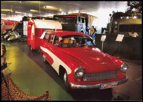 Verkehr KFZ Auto Wartburg 312-5 Camping Wohnwagen Museum Culitzsch 2012