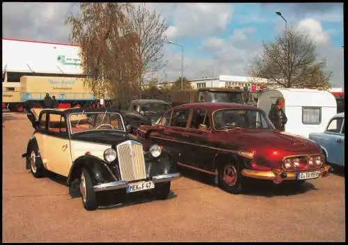 Verkehr KFZ Auto IFA F 8 Cabriolet-Limousine u Tatra 2-603 Hartmannsdorf 2008