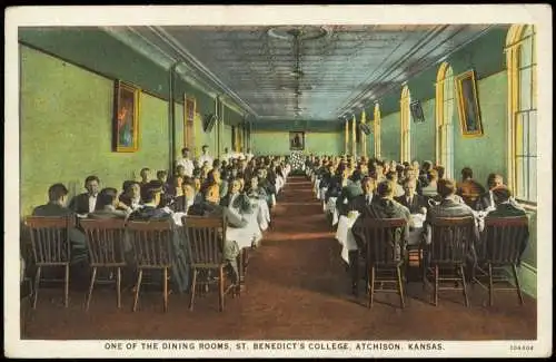 Atchison DINING ROOM, ST. BENEDICT'S COLLEGE, ATCHISON, KANSAS. 1980/1930